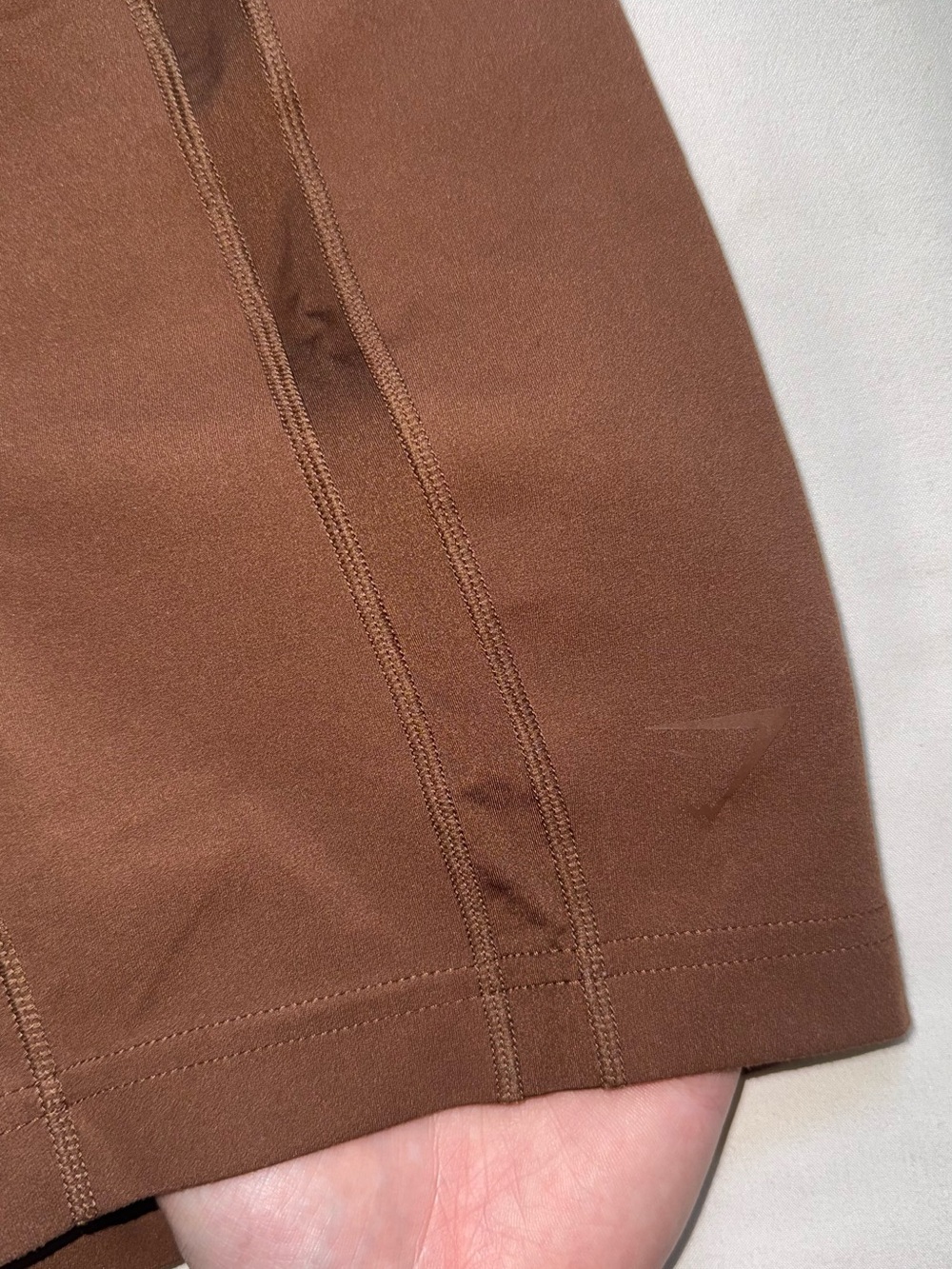 Whitney Simmons Gymshark High-Waist Bike Shorts in Brown - Picture 4 of 6